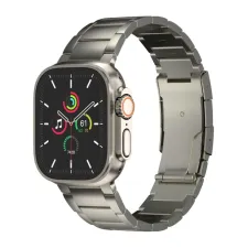 Accezz Mat Titanium bandje Apple Watch | 44/45/46/49 mm - Titanium Accezz Mat Titanium bandje Apple Watch | 44/45/46/49 mm - Titanium