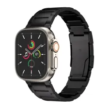 Accezz Mat Titanium bandje Apple Watch | 44/45/46/49 mm - Zwart Accezz Mat Titanium bandje Apple Watch | 44/45/46/49 mm - Zwart