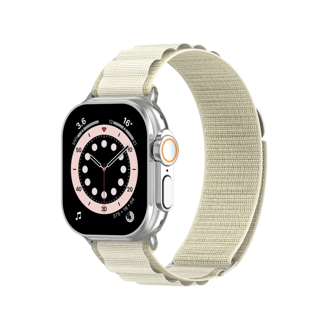 Accezz Nylon Alpine bandje Apple Watch | 38/40/41/42 mm - Sterrenlicht