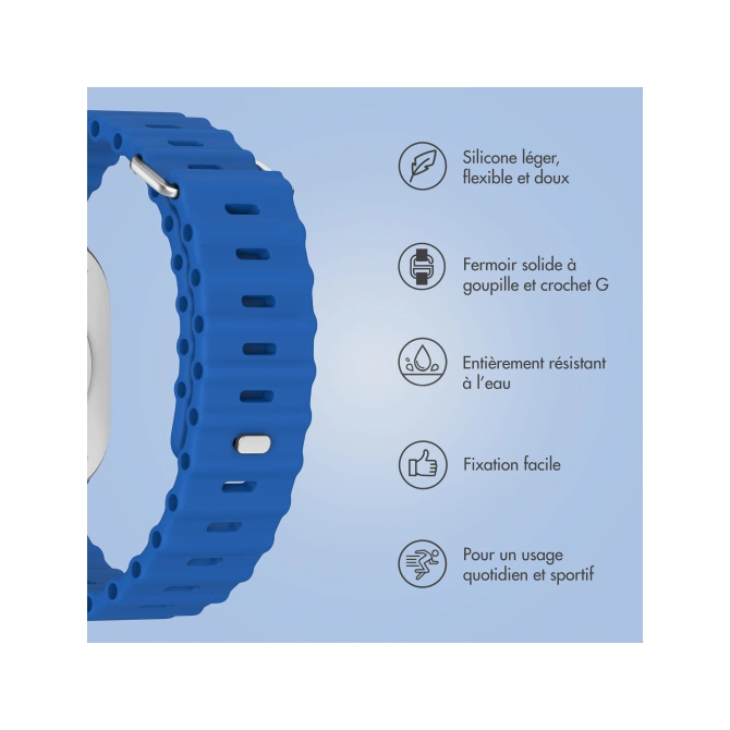 Accezz Ocean bandje Apple Watch | 38/40/41/42 mm - Royal Blue