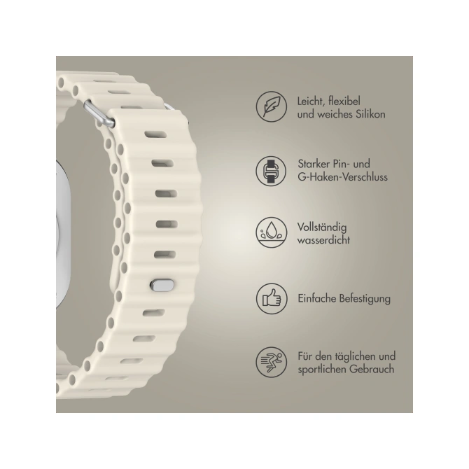 Accezz Ocean bandje Apple Watch | 38/40/41/42 mm - Sterrenlicht