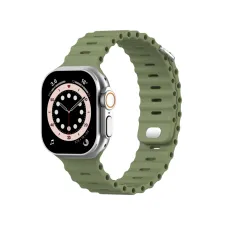 Accezz Ocean bandje Apple Watch | 44/45/46/49 mm - Khaki Accezz Ocean bandje Apple Watch | 44/45/46/49 mm - Khaki