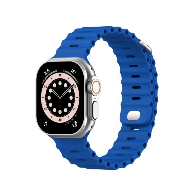 Accezz Ocean bandje Apple Watch | 44/45/46/49 mm - Royal Blue