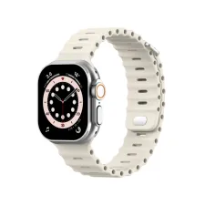 Accezz Ocean bandje Apple Watch | 44/45/46/49 mm - Sterrenlicht Accezz Ocean bandje Apple Watch | 44/45/46/49 mm - Sterrenlicht