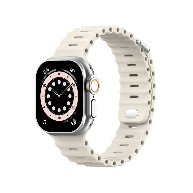Accezz Ocean bandje Apple Watch | 44/45/46/49 mm - Sterrenlicht