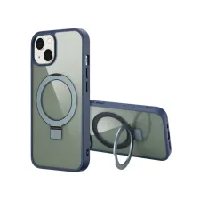 Accezz Ring Stand Backcover met MagSafe Apple iPhone 13 - Blauw