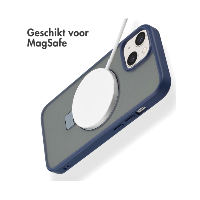 Accezz Ring Stand Backcover met MagSafe Apple iPhone 13 - Blauw