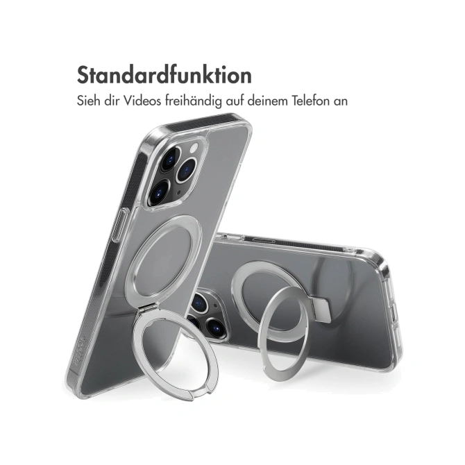 Accezz Ring Stand Backcover met MagSafe Apple iPhone 13 Pro Max - Transparant
