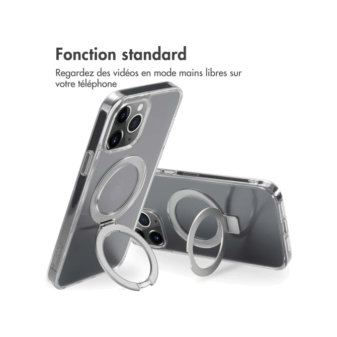 Accezz Ring Stand Backcover met MagSafe Apple iPhone 13 Pro Max - Transparant