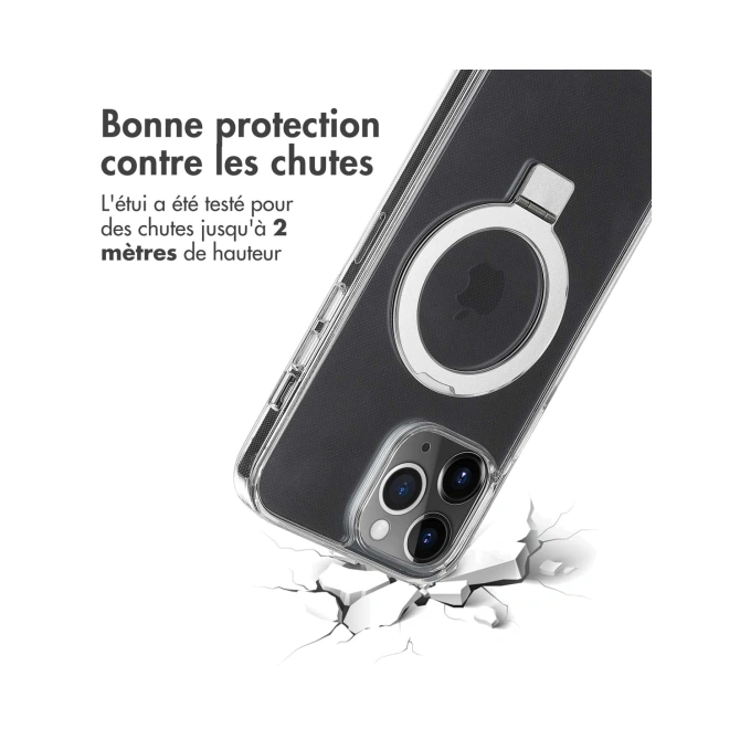 Accezz Ring Stand Backcover met MagSafe Apple iPhone 13 Pro Max - Transparant