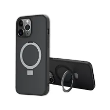 Accezz Ring Stand Backcover met MagSafe Apple iPhone 13 Pro Max - Zwart