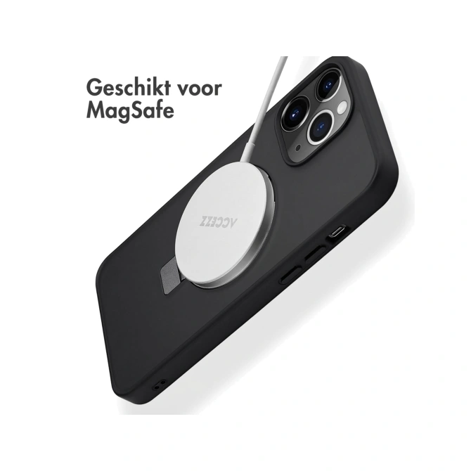 Accezz Ring Stand Backcover met MagSafe Apple iPhone 13 Pro Max - Zwart