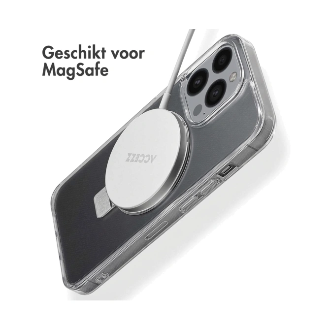 Accezz Ring Stand Backcover met MagSafe Apple iPhone 13 Pro - Transparant