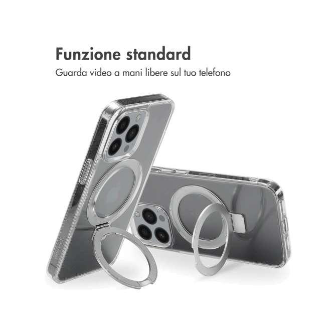 Accezz Ring Stand Backcover met MagSafe Apple iPhone 13 Pro - Transparant