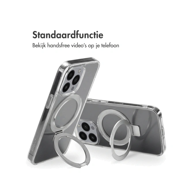 Accezz Ring Stand Backcover met MagSafe Apple iPhone 13 Pro - Transparant