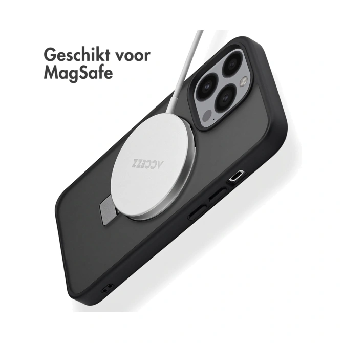 Accezz Ring Stand Backcover met MagSafe Apple iPhone 13 Pro - Zwart