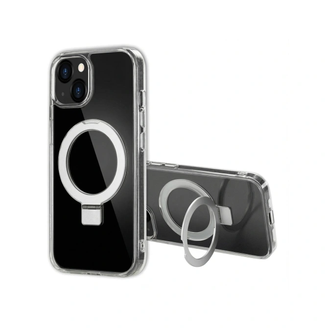 Accezz Ring Stand Backcover met MagSafe Apple iPhone 13 - Transparant
