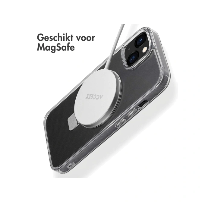Accezz Ring Stand Backcover met MagSafe Apple iPhone 13 - Transparant