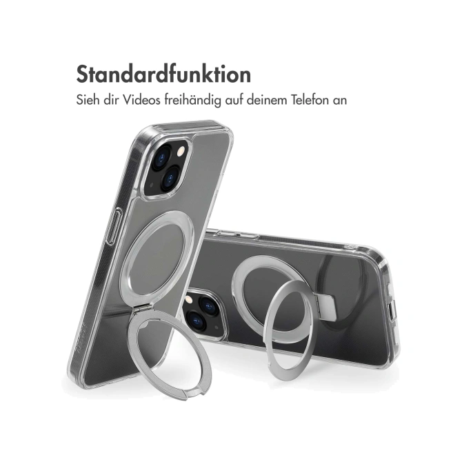 Accezz Ring Stand Backcover met MagSafe Apple iPhone 13 - Transparant