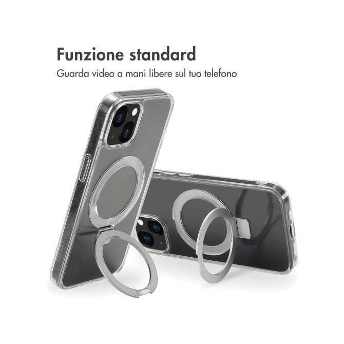 Accezz Ring Stand Backcover met MagSafe Apple iPhone 13 - Transparant