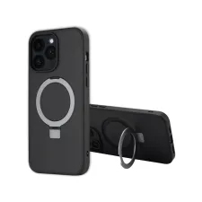 Accezz Ring Stand Backcover met MagSafe Apple iPhone 14 Pro Max - Zwart