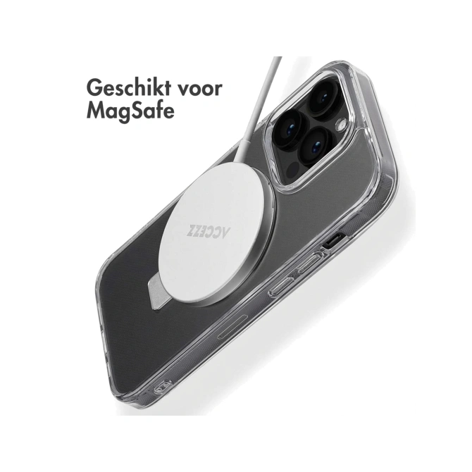Accezz Ring Stand Backcover met MagSafe Apple iPhone 14 Pro - Transparant