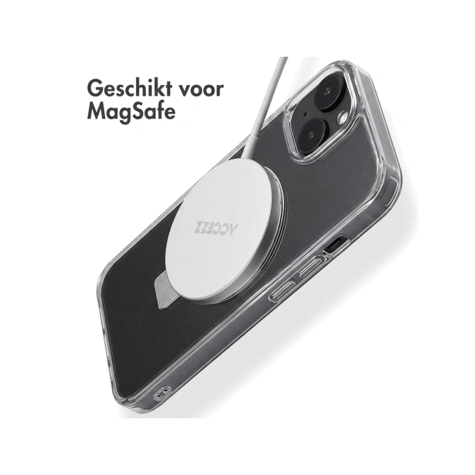Accezz Ring Stand Backcover met MagSafe Apple iPhone 14 - Transparant