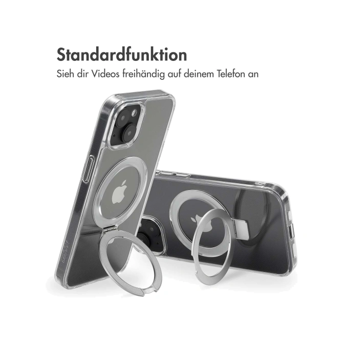 Accezz Ring Stand Backcover met MagSafe Apple iPhone 14 - Transparant