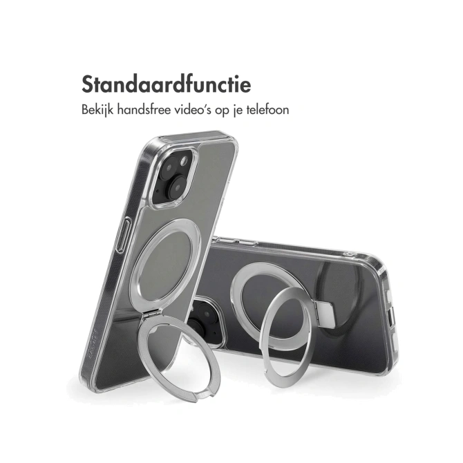 Accezz Ring Stand Backcover met MagSafe Apple iPhone 14 - Transparant