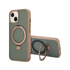 Accezz Ring Stand Backcover met MagSafe Apple iPhone 15 - Bruin