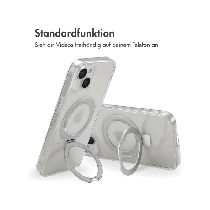 Accezz Ring Stand Backcover met MagSafe Apple iPhone 15 - Transparant