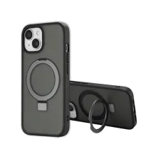 Accezz Ring Stand Backcover met MagSafe Apple iPhone 15 - Zwart