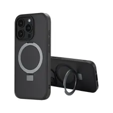 Accezz Ring Stand Backcover met MagSafe Apple iPhone 16 Pro Max - Zwart