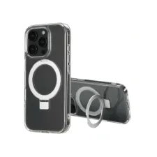 Accezz Ring Stand Backcover met MagSafe Apple iPhone 16 Pro - Transparant