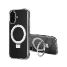 Accezz Ring Stand Backcover met MagSafe Apple iPhone 16 - Transparant