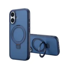 Accezz Ring Stand Backcover met MagSafe Apple iPhone 17 - Blauw