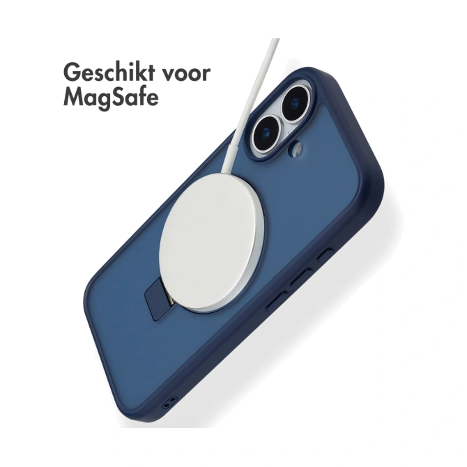 Accezz Ring Stand Backcover met MagSafe Apple iPhone 17 - Blauw