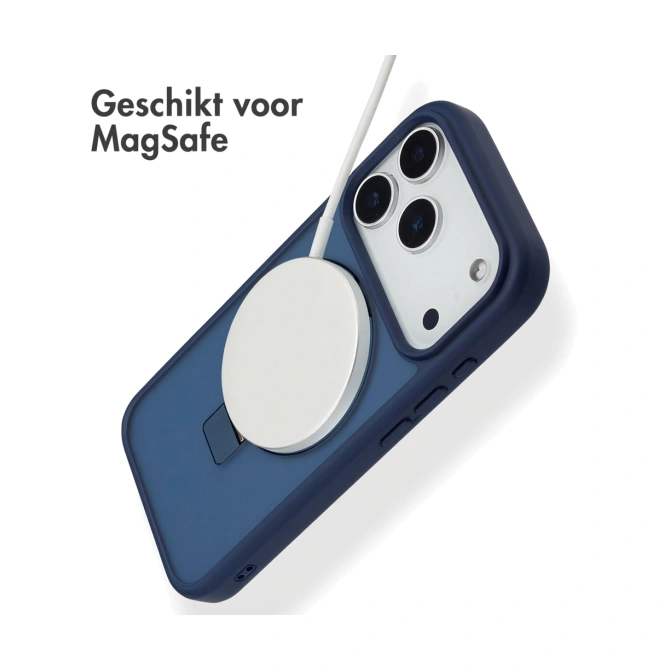 Accezz Ring Stand Backcover met MagSafe Apple iPhone 17 Pro - Blauw
