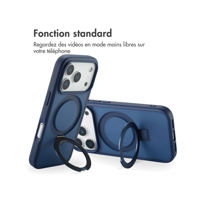 Accezz Ring Stand Backcover met MagSafe Apple iPhone 17 Pro - Blauw
