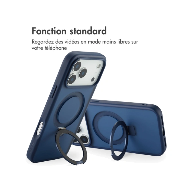 Accezz Ring Stand Backcover met MagSafe Apple iPhone 17 Pro Max - Blauw