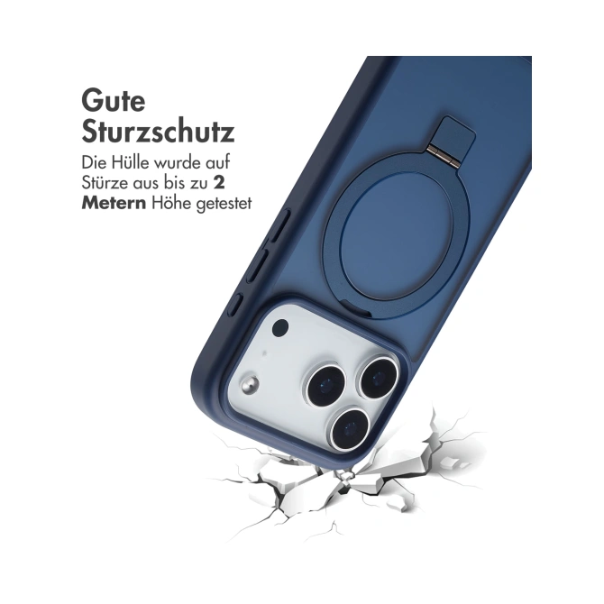Accezz Ring Stand Backcover met MagSafe Apple iPhone 17 Pro Max - Blauw