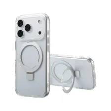 Accezz Ring Stand Backcover met MagSafe Apple iPhone 17 Pro - Transparant