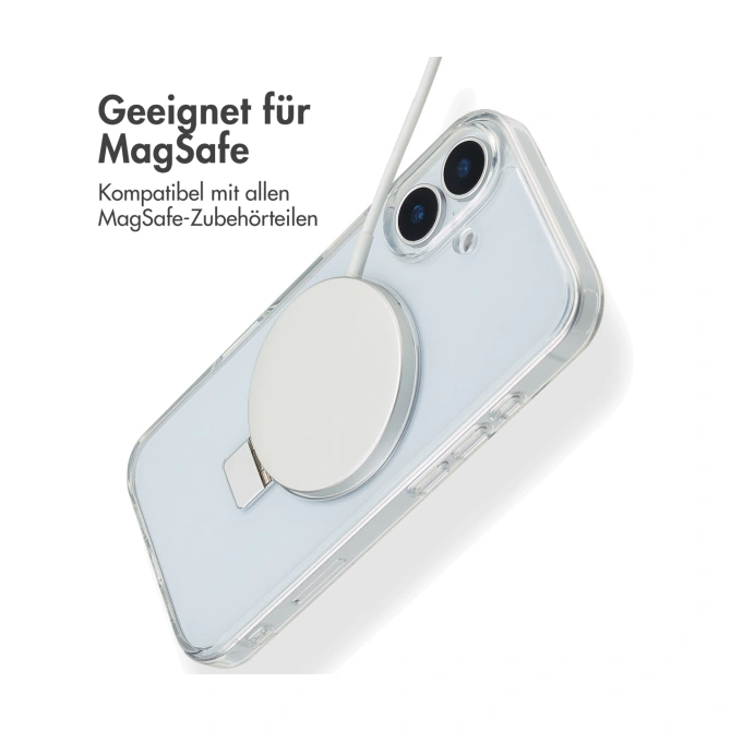 Accezz Ring Stand Backcover met MagSafe Apple iPhone 17 - Transparant