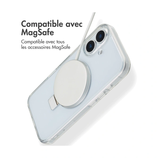 Accezz Ring Stand Backcover met MagSafe Apple iPhone 17 - Transparant