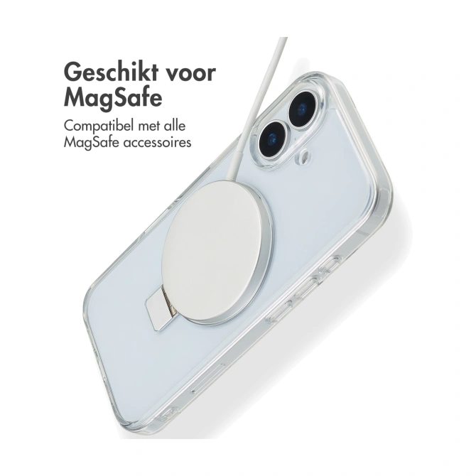 Accezz Ring Stand Backcover met MagSafe Apple iPhone 17 - Transparant