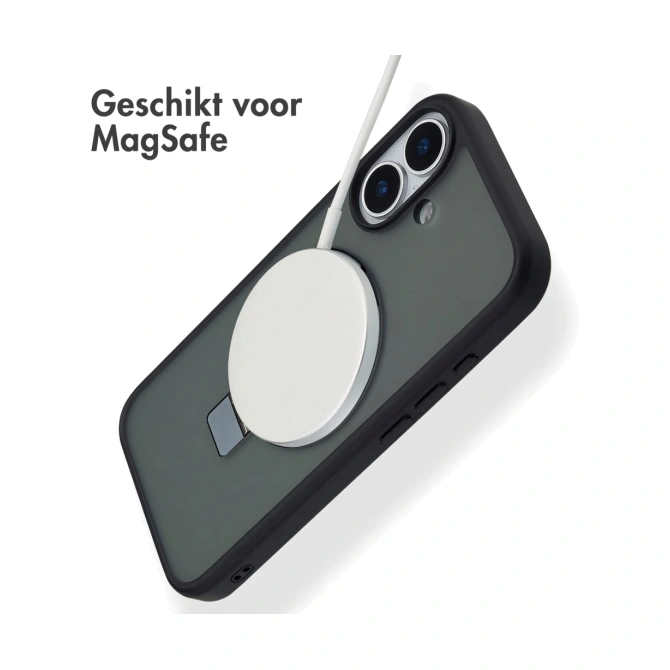 Accezz Ring Stand Backcover met MagSafe Apple iPhone 17 - Zwart