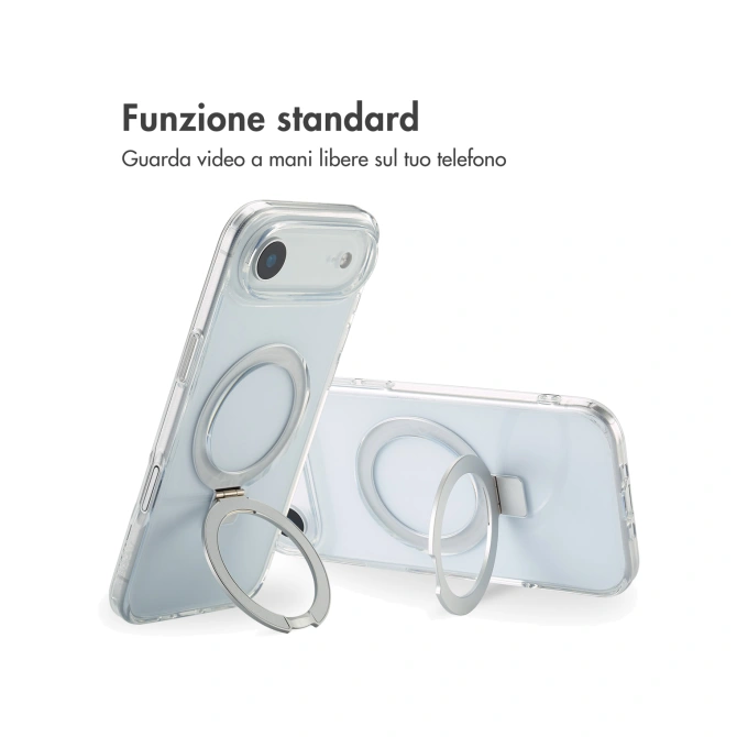Accezz Ring Stand Backcover met MagSafe Apple iPhone Air - Transparant