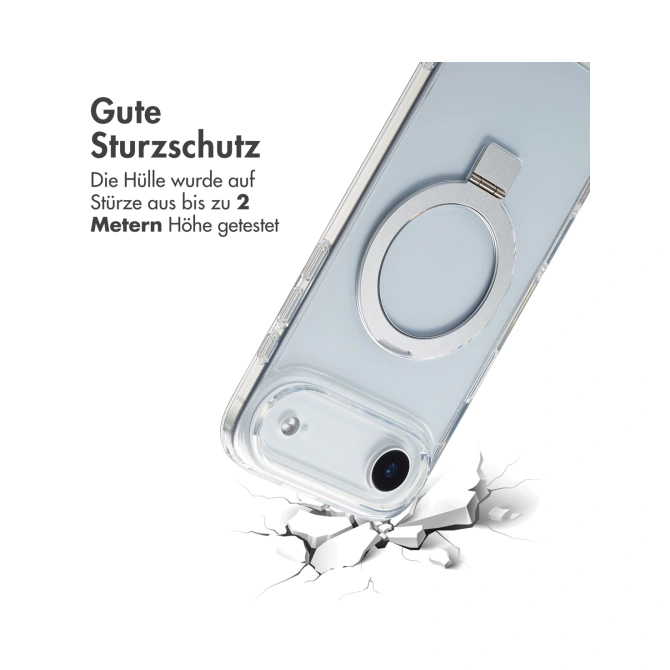 Accezz Ring Stand Backcover met MagSafe Apple iPhone Air - Transparant