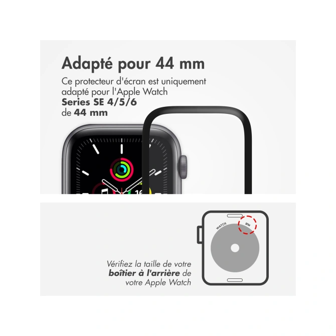 Accezz Screenprotector met applicator Apple Watch Series 4-6 / SE - 44 mm