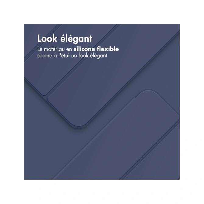Accezz Smart Silicone Bookcase Apple iPad 11 (2025) 11 inch A16 / iPad 10 (2022) 10.9 inch - Donkerblauw